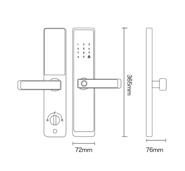 Mars okos zár méretei