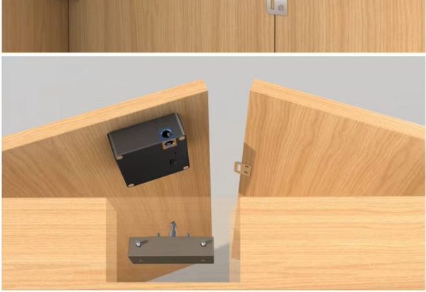 szekrény-fiok-okos-zar-08 Okos bútorzár beszerelés közben