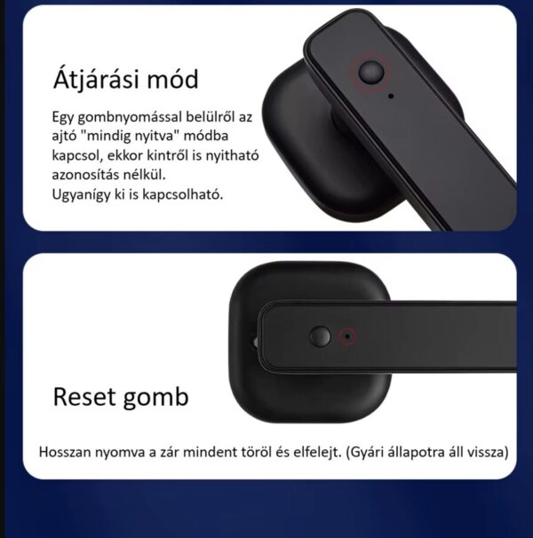 Okos kilincs ujjlenyomattal szobaajtókhoz és mellékhelység ajtókhoz-05