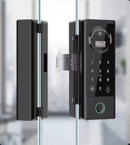 „Crystal” – HiSec® 3D Arcfelismerős okos zár üvegajtóra